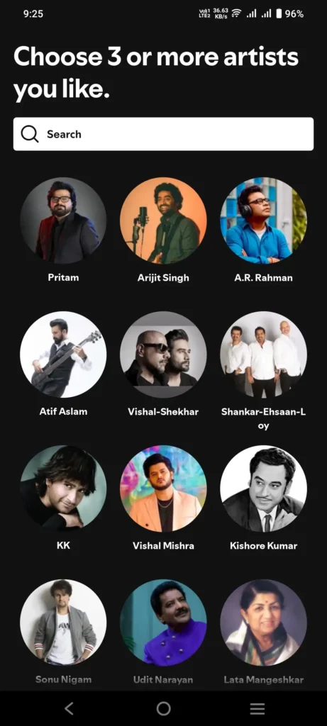 Spotify Artists