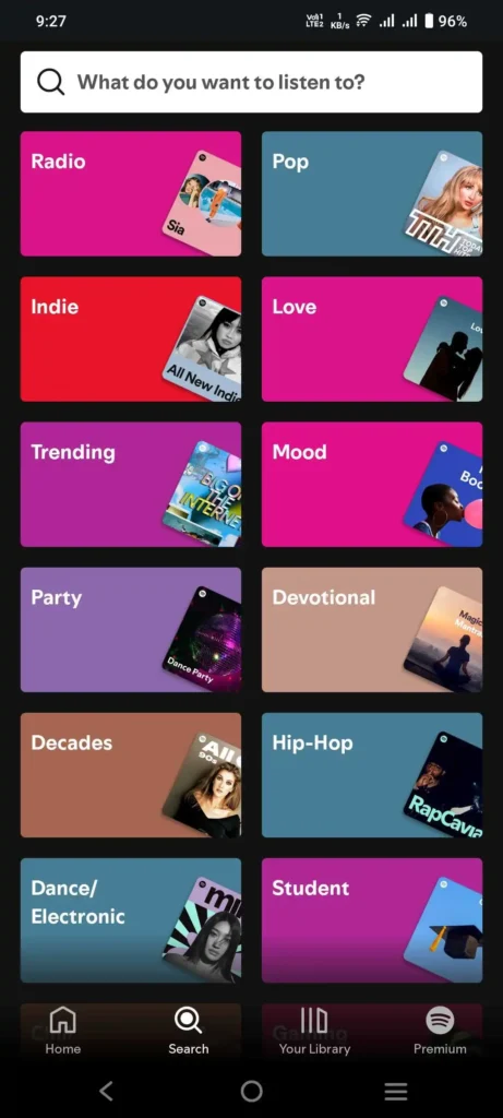 Spotify Music Category